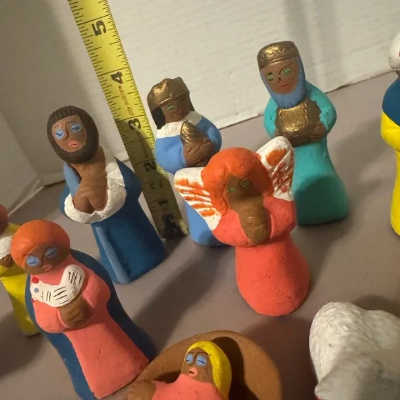 Vibrant Holiday Nativity Figurine Set - Picture 7 of 7
